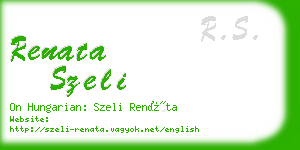 renata szeli business card